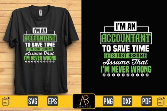 Accountant Typography T-shirt Design Graphics