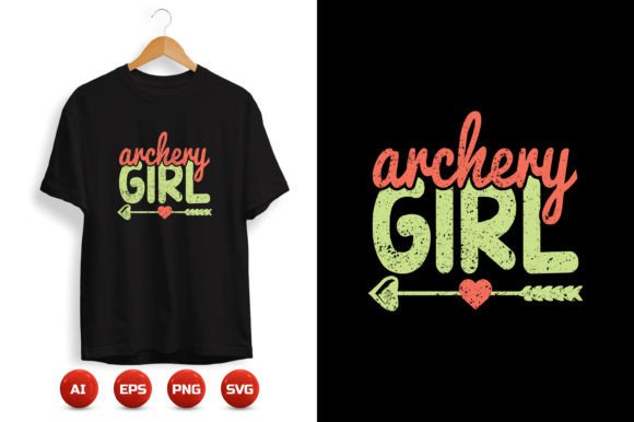 Archery T-shirt Design 09: Graphics & Print Templates