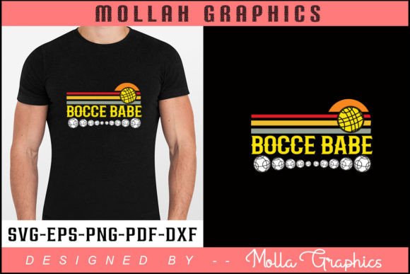 BOCCE BABE TYPOGRAPHY T SHIRT DESIGN