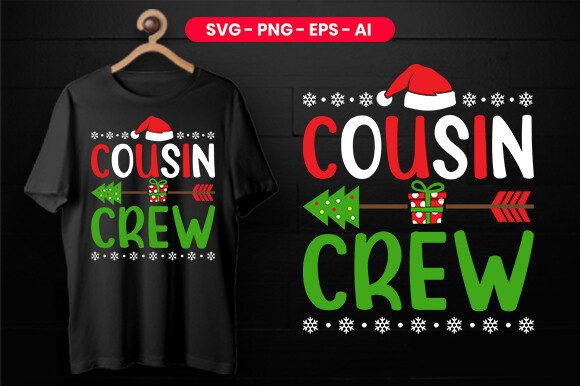 Cousin Crew Christmas Graphics & Print Templates