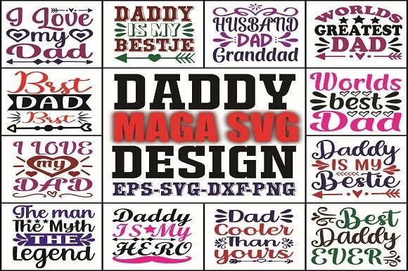 Dad SVG Bundle: Graphics & Print Templates
