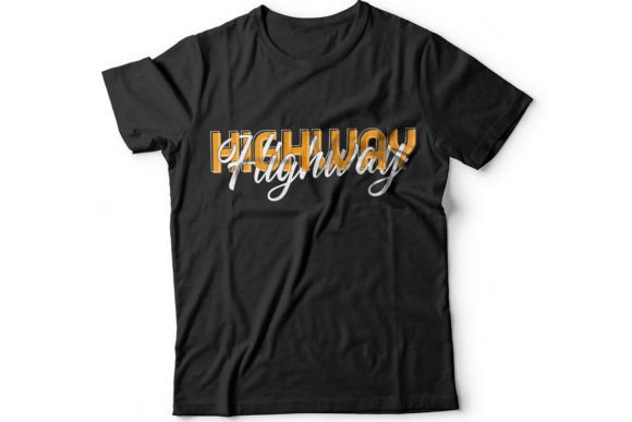 Highway Minimalist T Shirt Design