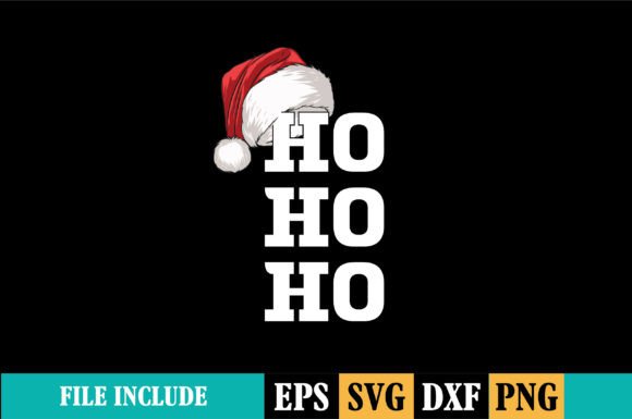 Ho Ho Ho T-shirt: Graphics for Print Templates
