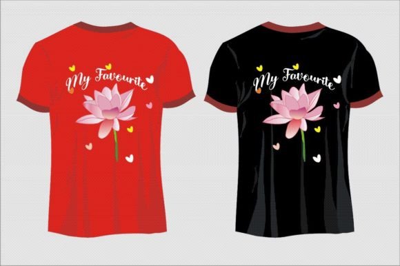 Lotus Flower Tee Shirt Design
