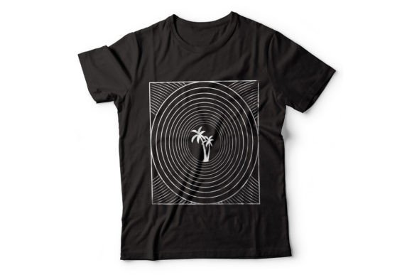 Minimalist Trees Tshirt Design: Graphics & Print Templates