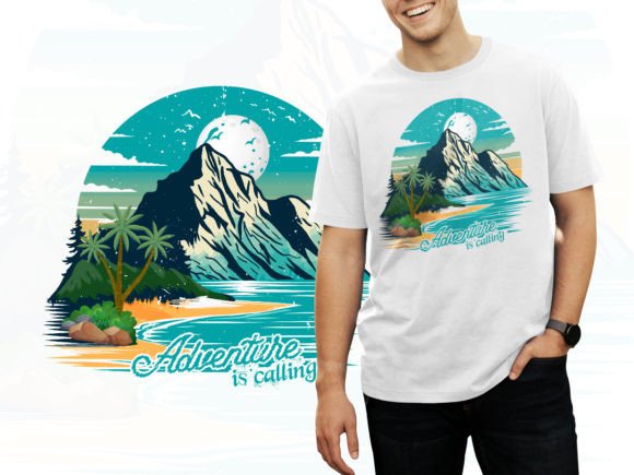 Outdoor Adventure T Shirt Illustration Graphics and Print Templates