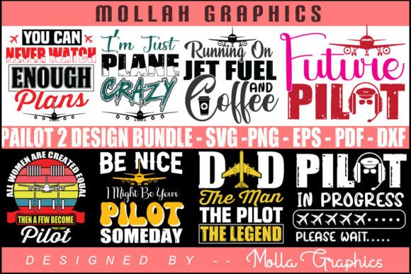 PAILOT DESIGN BUNDLE TYPOGRAPHY T SHIRT