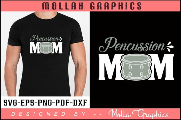 PENCUSSION MOM Typography and T Shirt