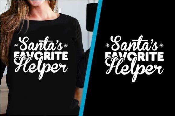 Santa’s Favorite Helper SVG T-Shirt Graphics
