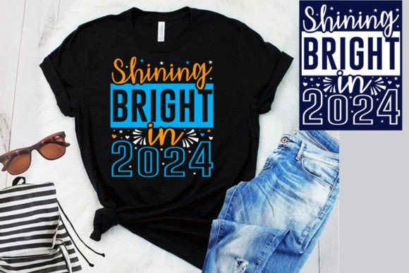 Shining Bright in 2024: A Graphic Design Asset for Print Templates