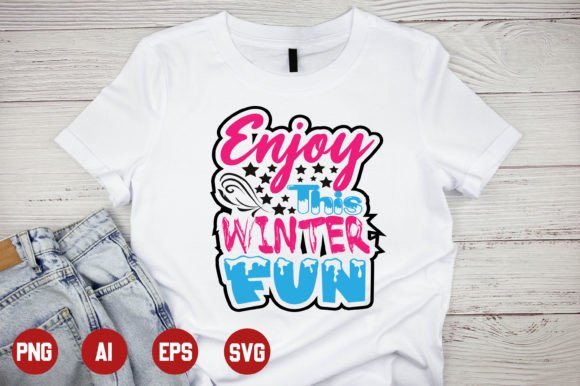 Winter T-shirt Design -12: Graphics & Print Templates
