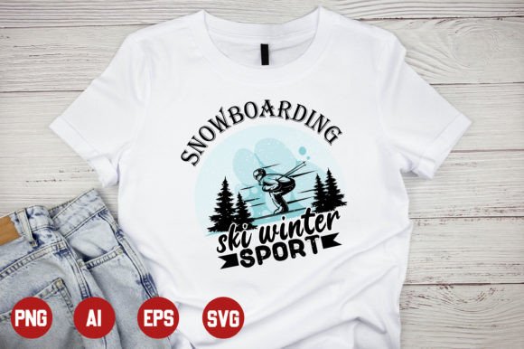 Winter T-shirt Design-13: Graphics & Print Templates for Branding